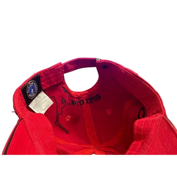 Vtg Polo Club Imperial London Hat 100% Cotton Red Embroidered Rare Men's - Picture 7 of 7